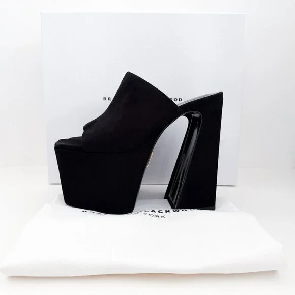 Brandon Blackwood Harlo Mule Platform Sandal - Picture 1 of 16